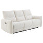 Lalisa - Power Motion Sofa With USB Port - Cream Chenille