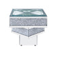 Noralie - 24" X 24" End Table - Mirrored & Faux Diamonds