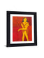 Golden Muse - 28" x 34" Framed Wall Art - Red