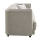 Glenda - Sofa With 3 Pillows - Gray Chenille