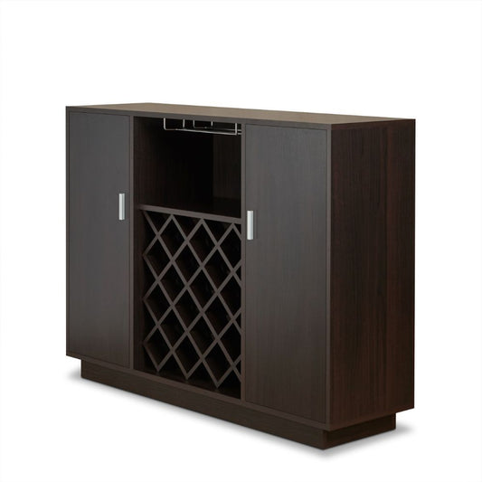 Hazen - 34.84" Wine Cabinet - Espresso