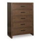 Lelander - Five Drawer Chest - Brown