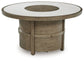 Rainier Ranch - Round Fire Pit Table - Beige