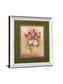 Classic Petal I By Gloria Eriksen - Mirror Framed Print Wall Art - Beige