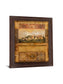 Tuscan Village Mosaic - 28" x 34" Framed Wall Art - Dark Brown