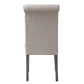 Yabeina - Side Chair Set of 2) - Beige Linen & Gray