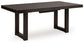 Neymorton - 7 Pc. - Rectangular Extension Table, 6 Side Chairs - Dark Grayish Brown