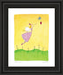 Felicity Wishes Il By Emma Thomson - Framed Print Wall Art - Yellow