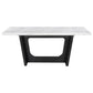 Osborne - Marble Top Dining Table - Rustic Espresso