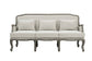 Tania - Sofa With 3 Pillows - Cream Linen & Gray