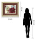 Deep Peonies Il By Asia Jensen - Framed Print Wall Art - Dark Red