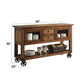 Kadri - Kitchen Cart - Distressed Chestnut