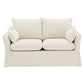 Shane - Loveseat With 2 Pillows - Beige Linen