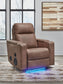 Lorrenton - Glider Power Recliner With Audio System - Caramel