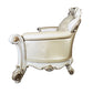 Vendome - Sofa With 5 Pillows - Champagne Synthetic Leather & Antique Pearl