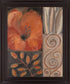 Spiraled Poppy - 28" x 34" Framed Wall Art - Orange