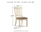 Bolanburg - Dining UPH Side Chair (Set of 2) - Rake Back - Brown / Beige