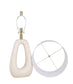 "Serenity Loop" Ceramic Table Lamp (Set of 2) - Textured White
