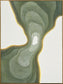 Verdant Passage Hand-Painted LED Canvas In Frame - Sage / Green