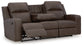 Lavenhorne - Rec Sofa W/Drop Down Table - Granite