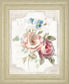 Cottage Garden IV On Wood By Danhui Nai - Framed Print Wall Art - White