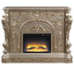 Danae - Fireplace - Antique Silver