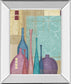 Raku I By Linda Wood - Mirror Framed Print Wall Art - Purple