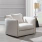 Yolanda - Chair With Pillow - Beige Chenille