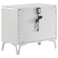 Cassia - 2-Drawer Nightstand Bedside Table - White High Gloss