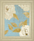 Scripted Poetic Peonies I By Lanie Loreth - Framed Print Wall Art - Light Blue