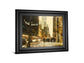 New York Streets By Acosta - Framed Print Wall Art - Light Brown