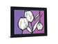 Lavender Trio - 28" x 34" Framed Wall Art - Purple