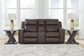Lavenhorne - Dbl Rec Loveseat W/Console - Granite