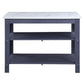 Enapay - Kitchen Island - Marble Top Top & Gray