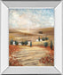 Mirrored Frame Hilltown Landscape I By Rosie Abrahams - Light Brown