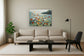 Morning Meadow - 36" x 47" Framed Wall Art - Dark Gray