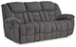 Foreside - Reclining Sofa - Charcoal