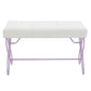 Priya II - Bench - White & Light Synthetic Leather Rple