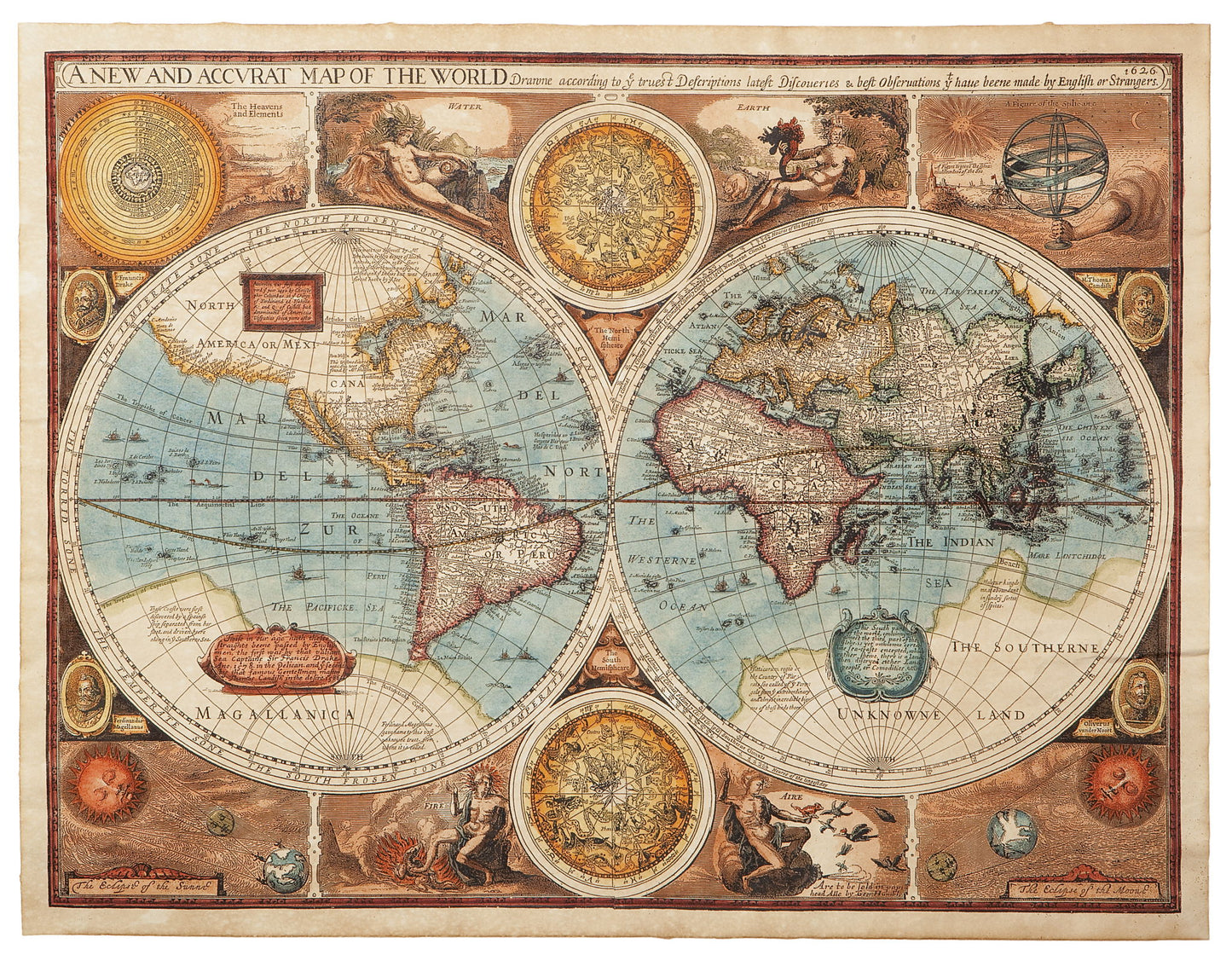 World Map - Light Brown