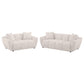 Destino - Chenille Splayed Arm Sofa Set
