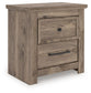 Rusticott - Two Drawer Night Stand - Brown