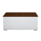 Raeden - Coffee Table With Lift Top - White & Walnut