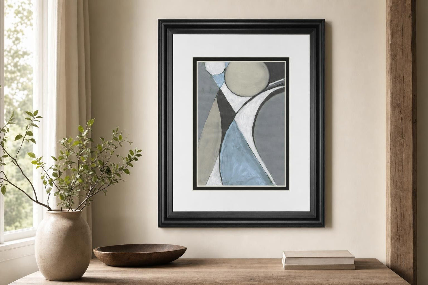 34x40 A Soft Jeweled Geometric II By Merri Pattinian - Dark Gray