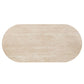Leonardo - Dining Table - Travertine Top & Dark Oak