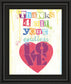 Must Be Love Il By Tom Frazier - Framed Print Wall Art - Purple