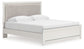 Zuraleus - Upholstered Panel Platform Bed With Roll Slats