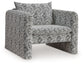 Kenbell - Accent Chair - Black / White