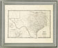 Aged Cartographer - 28" x 34" Framed Wall Art - Beige