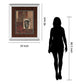 Artifact Revival Il By Maria Donovan - Mirror Framed Print Wall Art - Dark Red