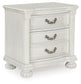 Montelaine - Three Drawer Night Stand - Antique White